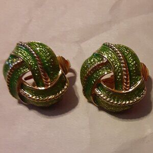GIO Clip-on Gold-toned Earrings